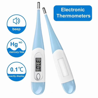 Prix ​​de gros Thermomètre numérique clinique de haute qualité Mini thermomètre oral LCD