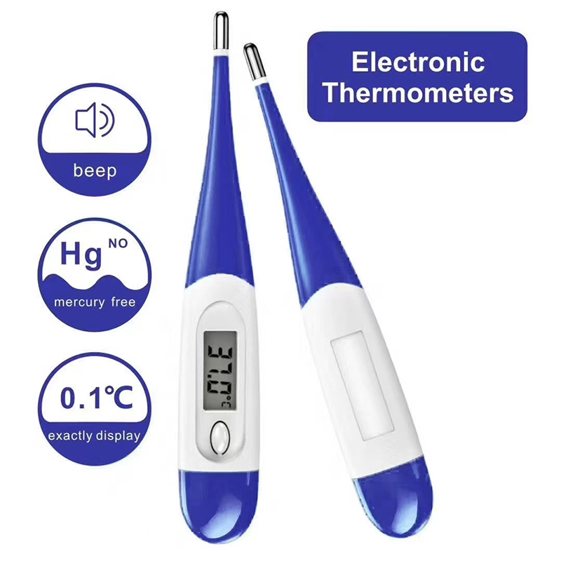 Thermomètre digital fièvre avec embout flexible pour Bébé et Adulte