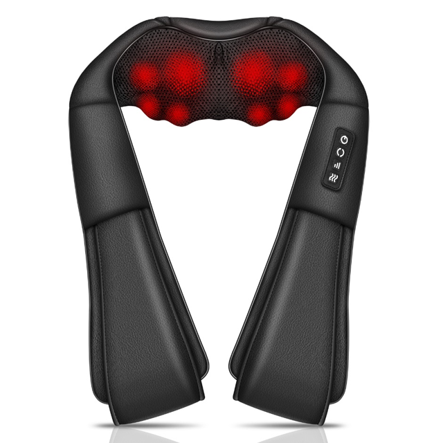 Nouveau bouton intelligent contrôle 3D stimuler le pétrissage humain chauffage Shiatsu cou masseur cervical électrique dos épaule masseur